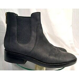 Cole Haan Women's Reid Waterproof Suede Black Ankle Boot 7.5